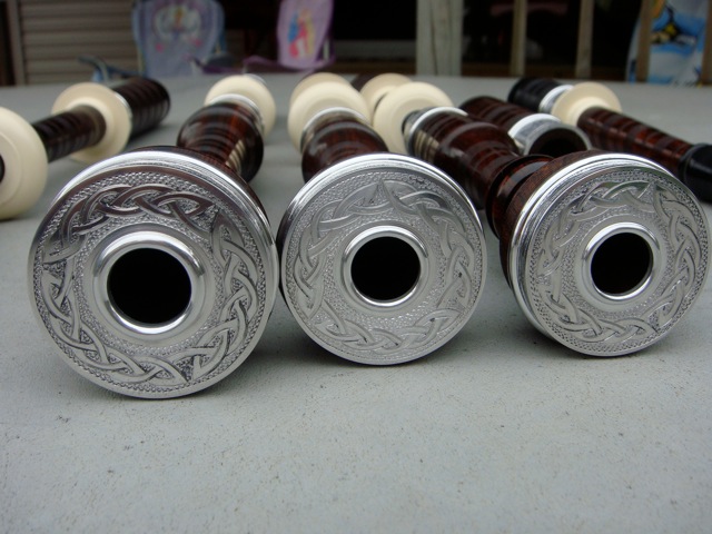 Cocobolo in Ivory and Aluminium (Mudmen Pipes)